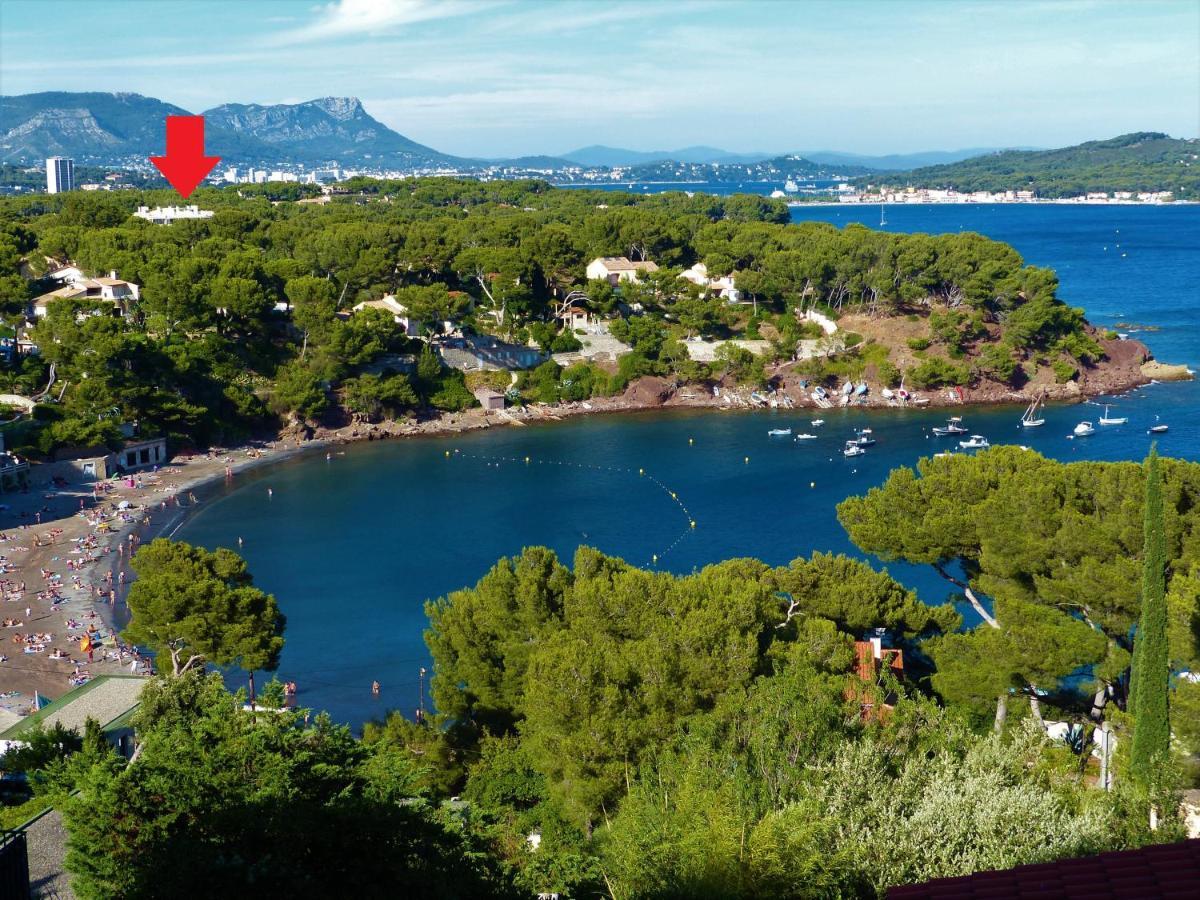 Loft Climatise "La Pinede", 50 M2, Tres Calme, 5 Mn A Pied Des Plages, Lit King Size La Seyne-sur-Mer Kültér fotó